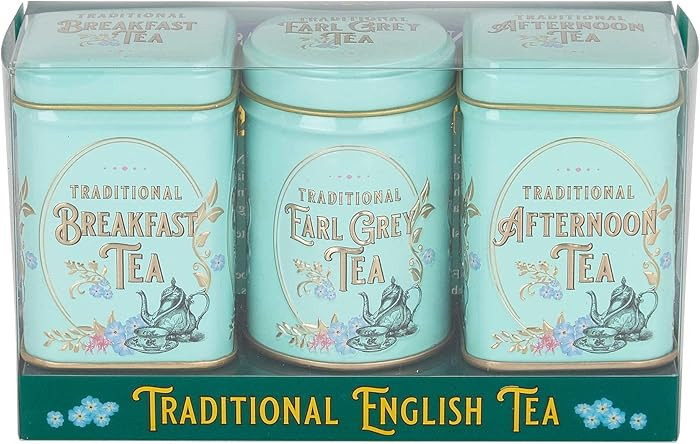 Vintage Victorian 3x Mini Tea Tin Gift Pack with Assorted Loose Leaf English Tea | Amazon (US)