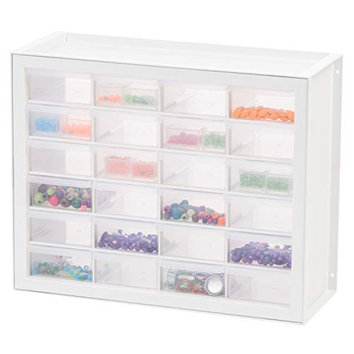 IRIS 24 Drawer Parts Cabinet, White | Amazon (US)