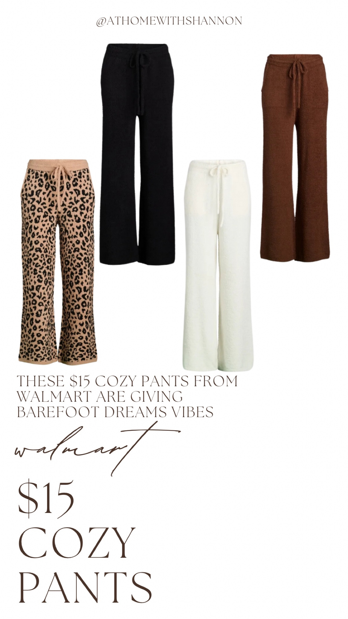 $15 Walmart barefoot dreams lookalike pants 
#walmart #deal #under$15

#LTKGiftGuide #LTKStyleTip #LTKSaleAlert