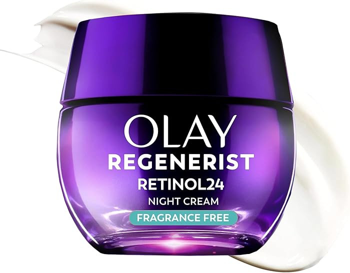Olay Retinol Night Cream for Women, Anti-Aging Face Moisturizer, Fragrance-Free, Non Greasy - Ant... | Amazon (US)