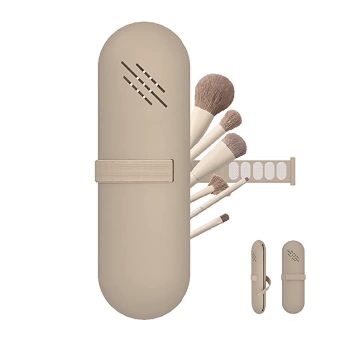 Travel Makeup Brush holder，Multifunctional Storage Bag，Portable Cosmetic Brushes Pouch，trav... | Amazon (US)