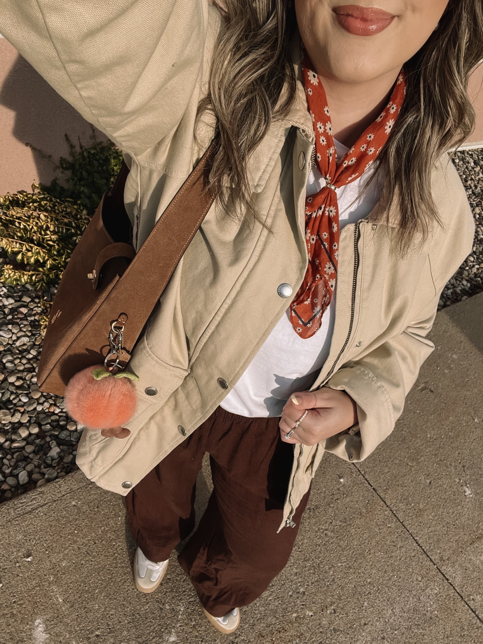 Casual spring outfit! Wearing L tall in the brown linen pants (Canadian link under “similar products”). Barn jacket is old, linked similar. Wearing L in the white tee. Adidas sambae sneakers are super comfy but run a little big, I’m a 9.5-10 and wear a 9. Linked similar bandanas


#LTKmidsize #LTKstyletip
