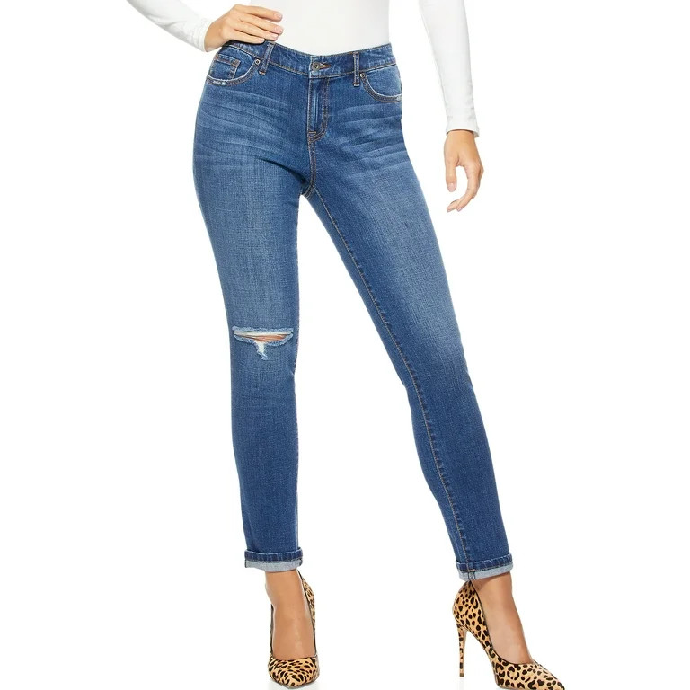 Sofia Jeans by Sofia Vergara Women's Bagi Boyfriend Mid-Rise Jeans | Walmart (US)
