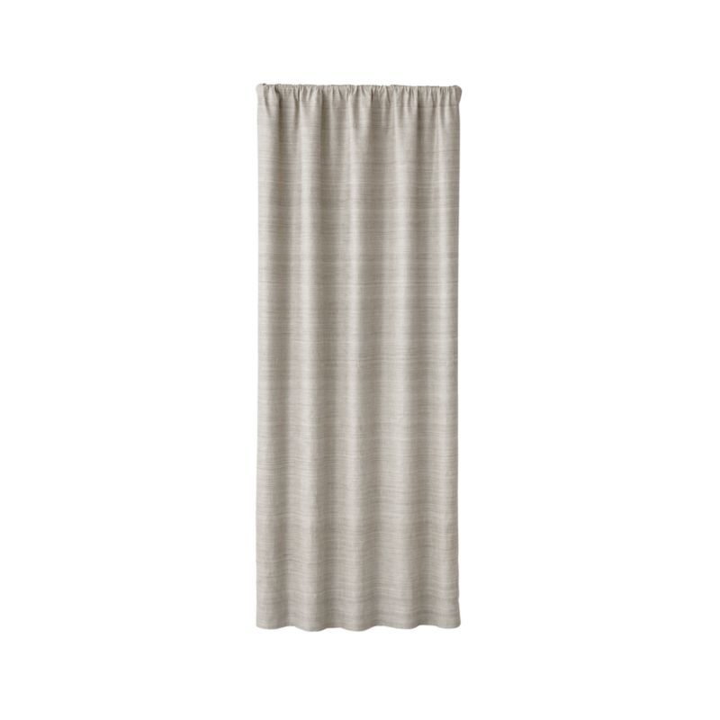 Silvana Grey Silk Blackout Curtain Panel 48"x96" + Reviews | Crate and Barrel | Crate & Barrel