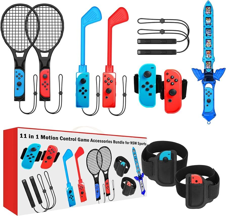 Switch Sports Accessories - CODOGOY 11 in 1 Switch Sports Accessories Bundle for Nintendo Switch ... | Amazon (US)