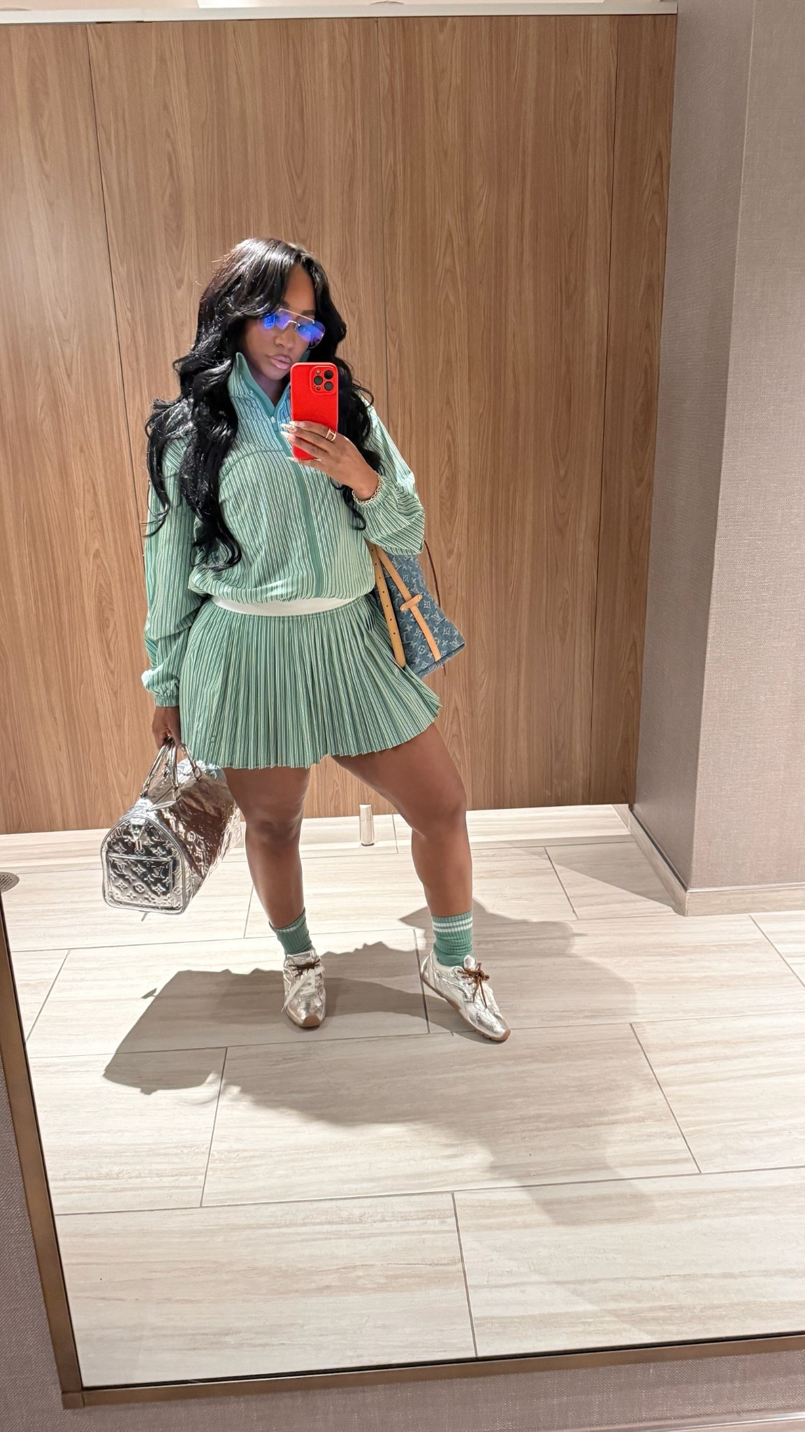 spring outfits 2026! Pleated striped tennis skirt and matching jacket!!

#LTKootd #LTKspringtrends #LTKActive