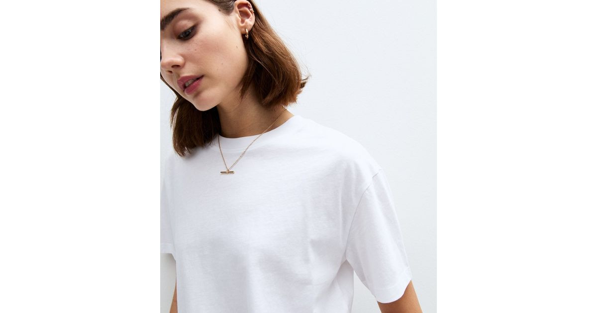 White Boxy Fit T-Shirt | New Look | New Look (UK)