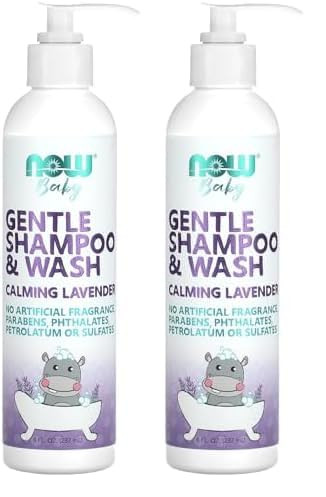 NOW Baby, Gentle Shampoo and Wash, Calming Lavender, Paraben Free, 8 Fluid Ounces (Pack of 2) | Amazon (US)