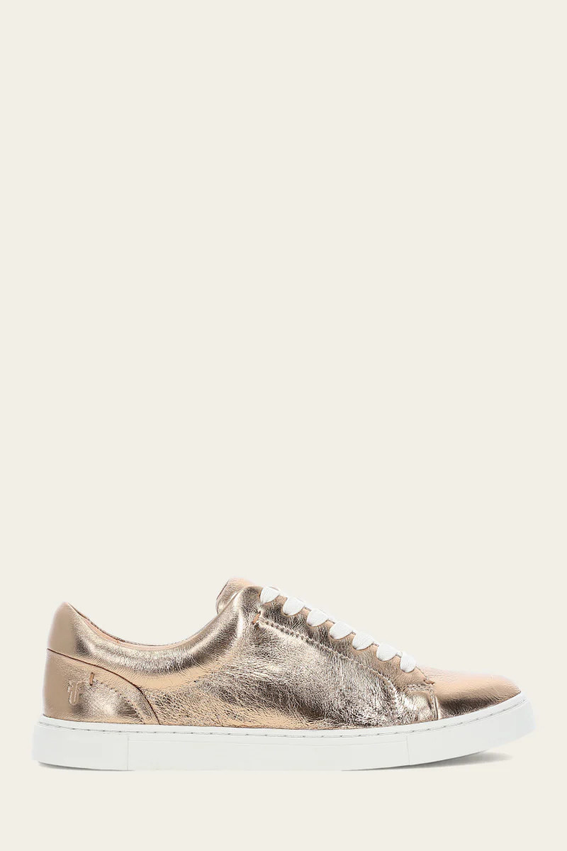 Women's Dark Gold Ivy Low Lace Sneakers | The Frye Company | FRYE