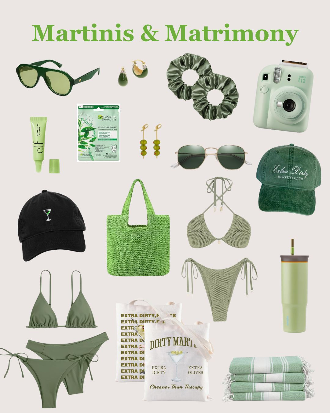 Martinis & Matrimony calls for the perfect bachelorette party goody bags! Fill them with chic, fun, and festive must-haves for the bride squad—because every celebration deserves a little extra glam. 

Cheers to love, laughter, and the best party favors! 🫒✨ 

#MartinisAndMatrimony #BacheloretteParty #BrideSquadGifts #LTKParty 

 #LTKcanada #LTKwedding #LTKpartywear