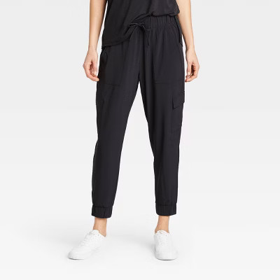 Women's Stretch Woven Cargo Joggers - All in Motion™ | Target