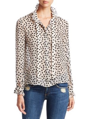 Emile Polka Dot Blouse | Saks Fifth Avenue