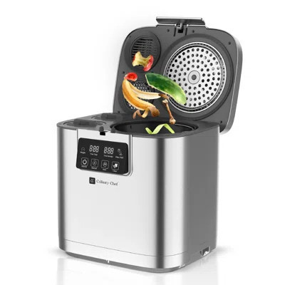 Culinary Chef, 3.8l Smart Electric Food Waste Composter, Stainless Steel | Wayfair North America