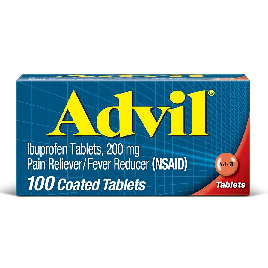 Advil Pain Reliever and Fever Reducer, Pain Relief Medicine with Ibuprofen 200mg for Headache, Ba... | Amazon (US)