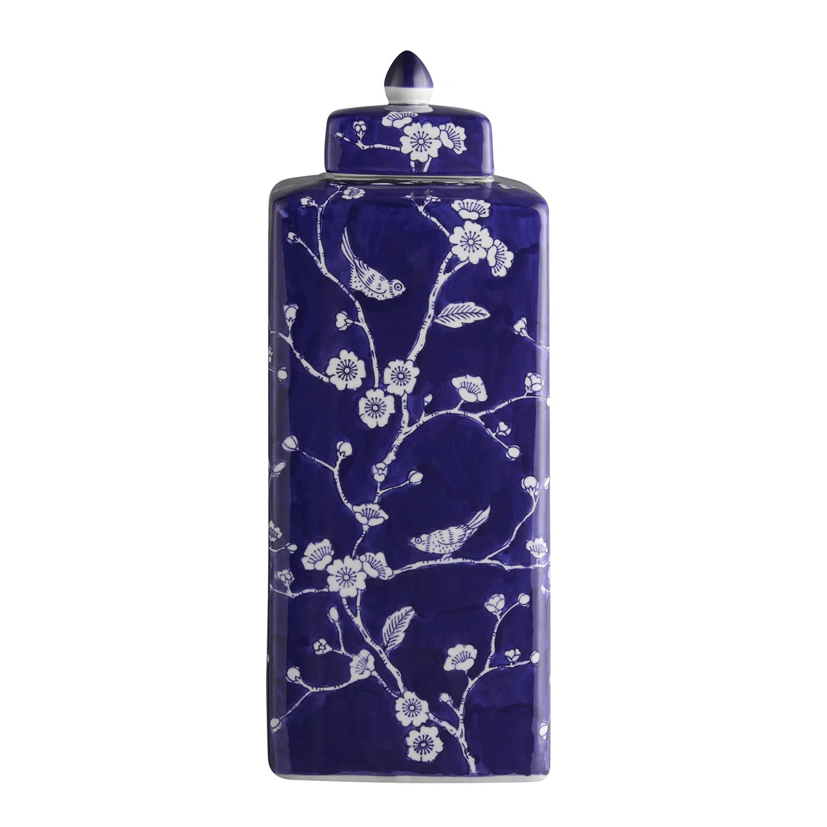 Daouia 17.72" Handmade Blue White Chinoiserie Ceramic Ginger Jar/ Table Vase | Wayfair North America