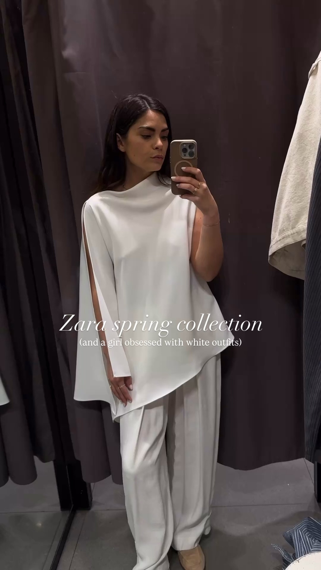 All white outfits for spring !! 
New Zara collection 