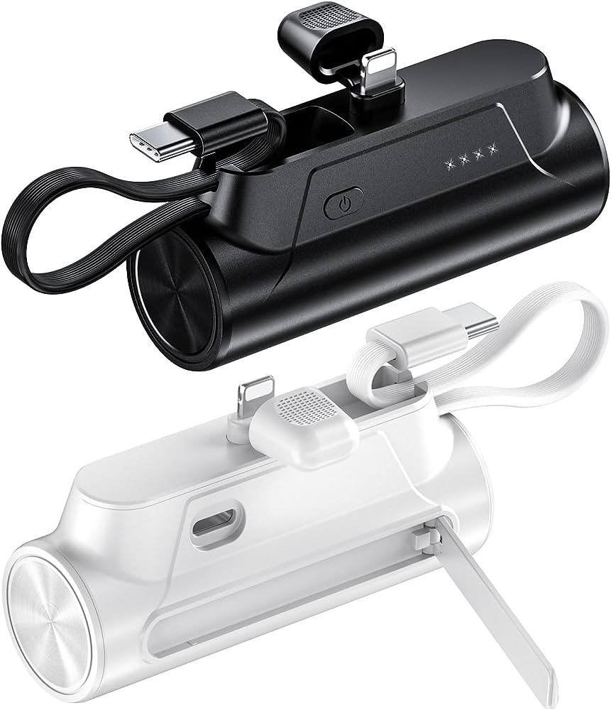 Portable-Charger-Power-Bank - 2 Pack 8000mAh Small Portable Phone Charger 5V3.1A Fast Charger Bui... | Amazon (US)