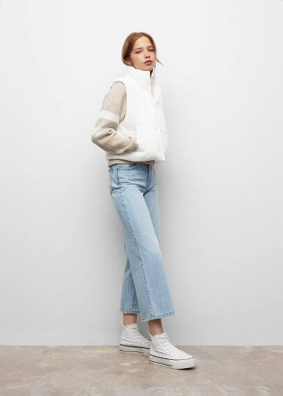 Textured quilted gilet off white - Teenage girl - XS - MANGO TEEN | MANGO (UK)