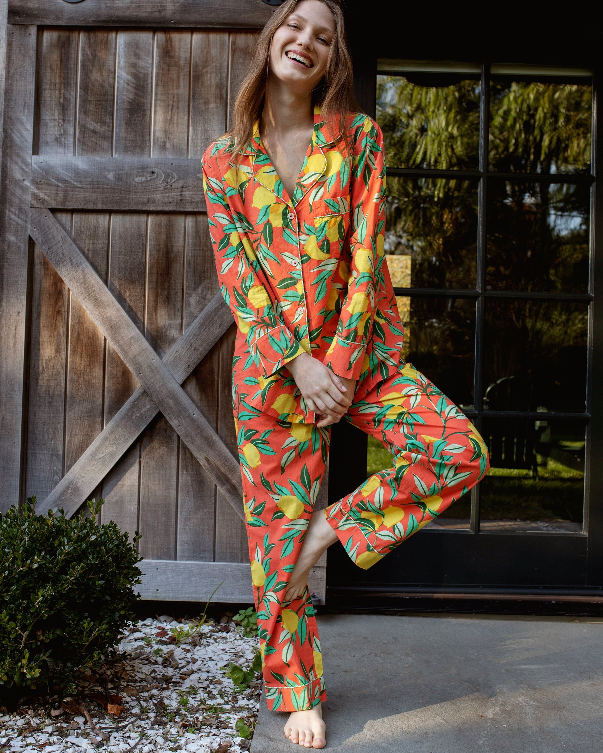 Lemon Zest - Long Sleep Set - Marmalade | Printfresh