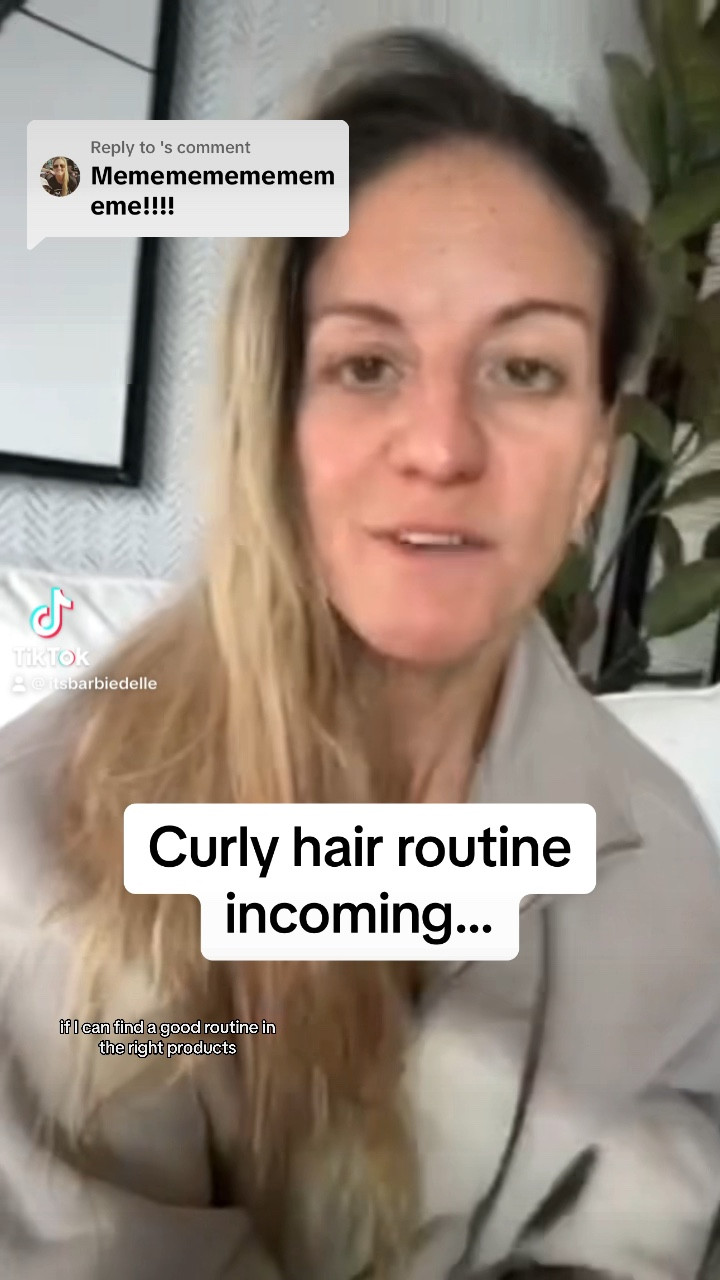 All the products given to Teri for her full wavy curly hair routine!