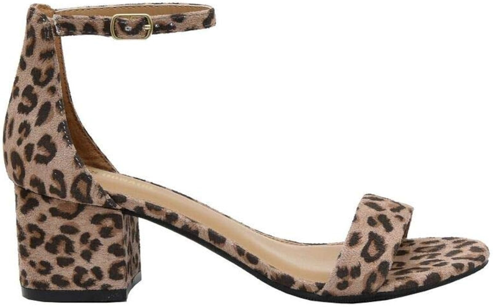 CUSHIONAIRE Women's Alba one band mid block heel sandal +Memory Foam | Amazon (US)