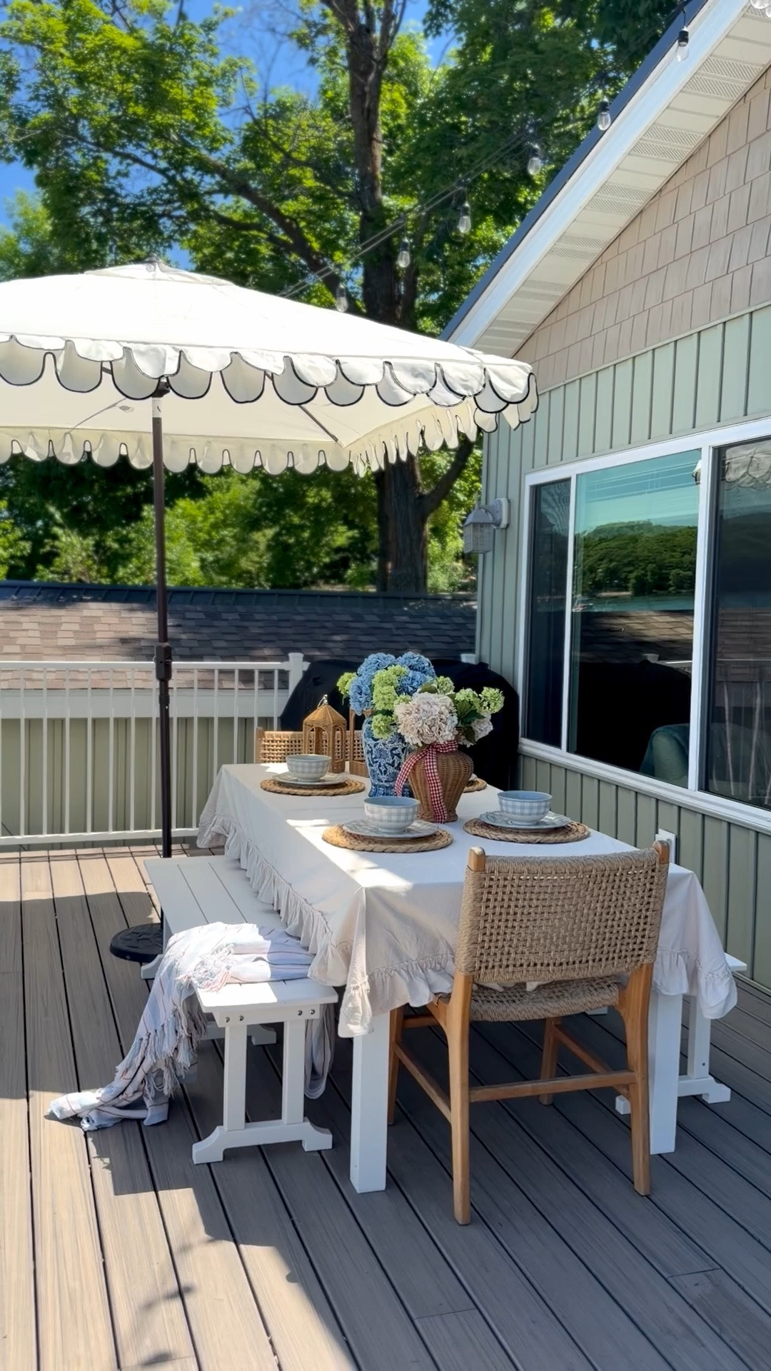 #ad Outdoor finds from @Wayfair. Our 2nd summer with this table and we just add these benches. Perfect for kids or a crowd for more seating. #wayfairpartner #wayfair #wayfairpicks #outdoorliving

#LTKHome #LTKSaleAlert #LTKSeasonal