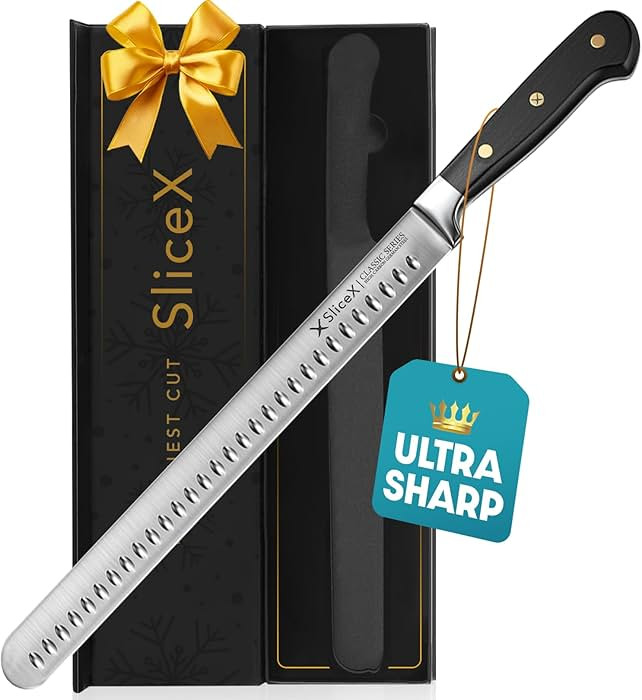 SliceX Brisket Slicing Knife – 12" Brisket Knife, BBQ, Grilling Gifts For Men – Razor Sharp G... | Amazon (US)