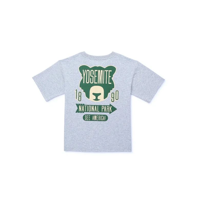 See America Yosemite Boys Fashion Short Sleeve T-Shirt, Sizes 4-18 | Walmart (US)