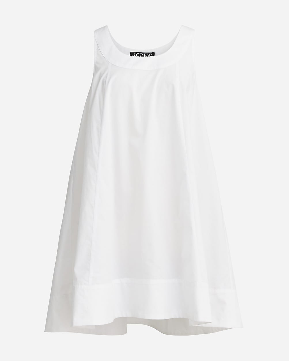 Scoopneck shift dress in cotton poplin | J. Crew US