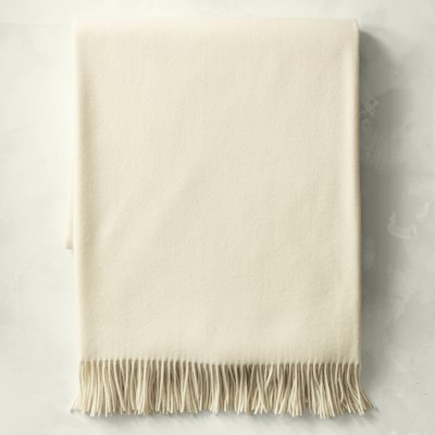 European Solid Grand Cashmere Throw | Williams Sonoma | Williams-Sonoma