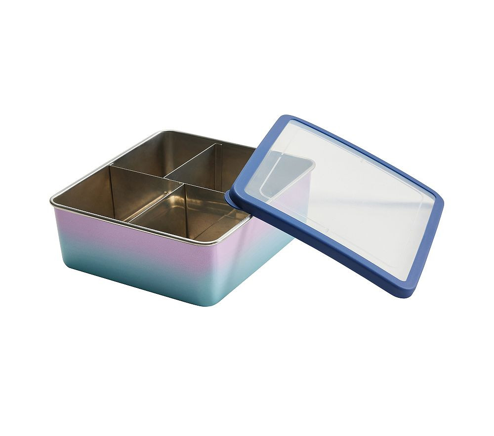 Spencer Stainless Steel Food Container - Rainbow Ombre | Pottery Barn Kids