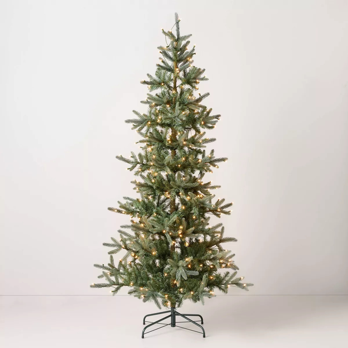 7' Pre-Lit Faux Pine Christmas Tree Clear White Lights - Hearth & Hand™ with Magnolia | Target