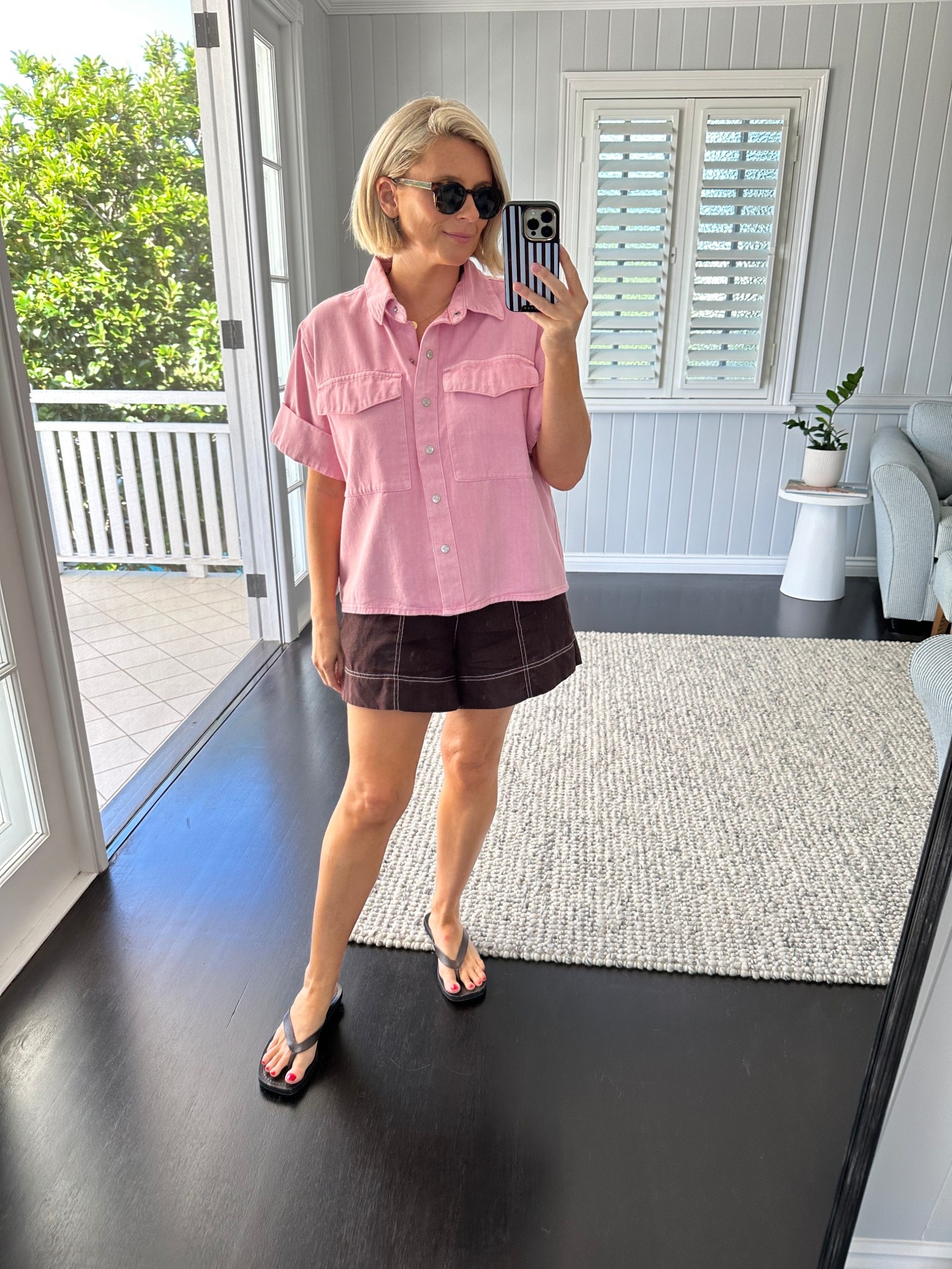 Weekend vibes in pink and choc tones  

#LTKaustralia