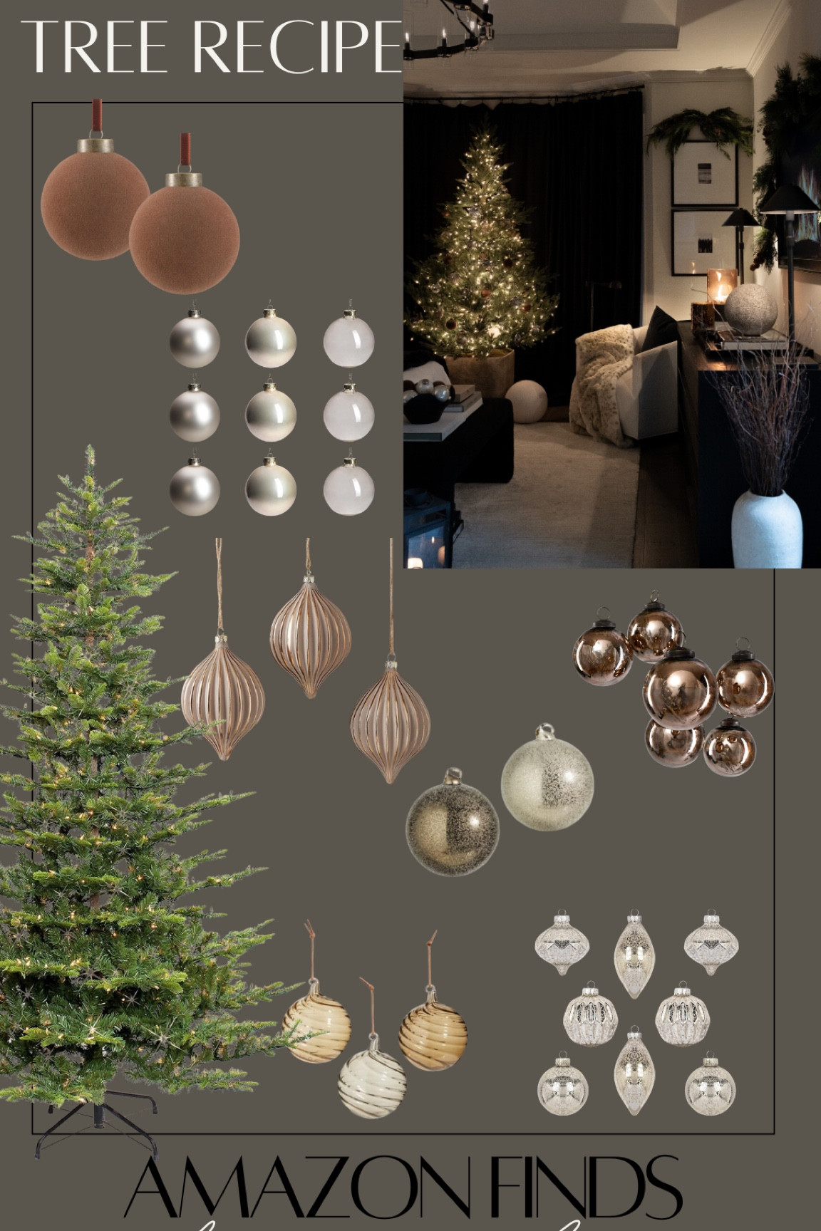 Our Christmas decor made easy! Our favorite faux Christmas tree and ornaments (baubles).

#LTKHome #LTKHoliday #LTKSeasonal