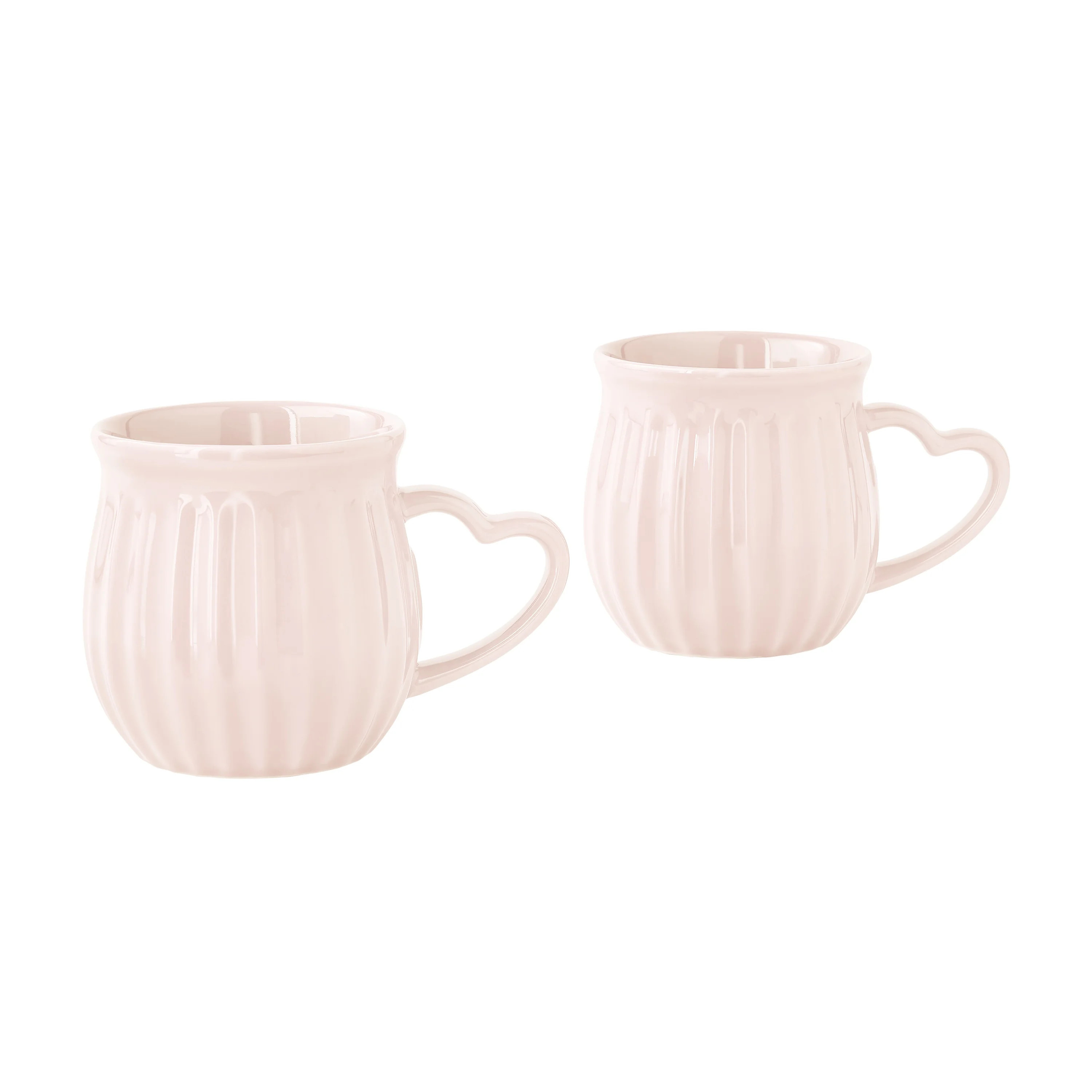 The Pioneer Woman Colette Heart Handle Stoneware Mug Set, Pink, 12-Ounce (2 Pack) | Walmart (US)