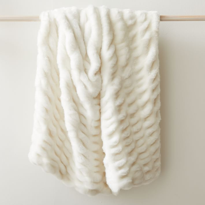 Faux Fur Cascade Throw | West Elm (US)