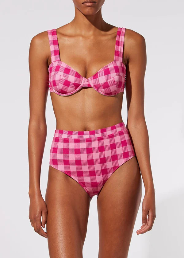 The Lilo Top Stripe & Gingham Orchid | Solid & Striped
