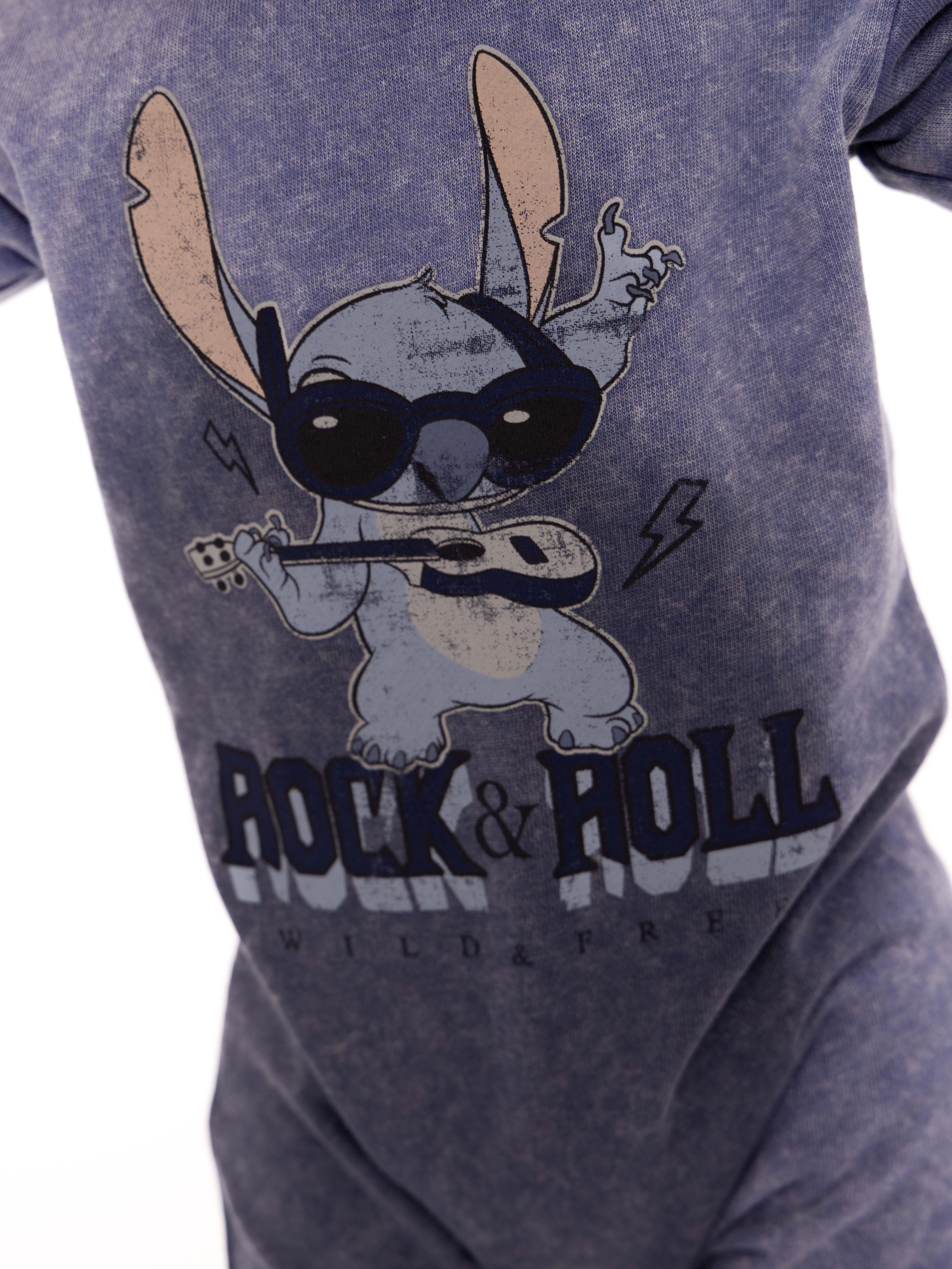 Disney Lilo & Stitch Baby Boys Graphic Mineral Washed Romper, Sizes 0/3 Months-24 Months | Walmart (US)