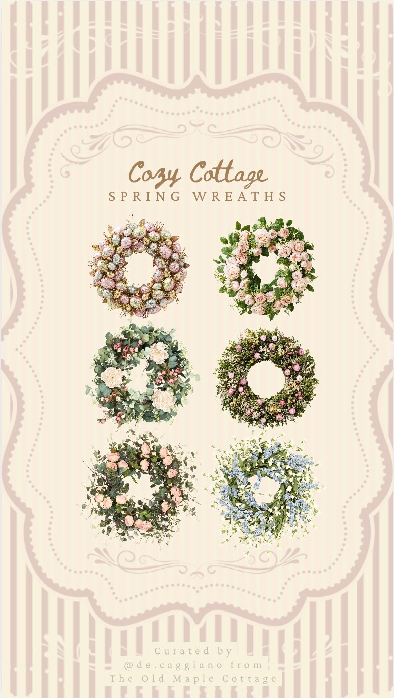 cozy cottage spring wreaths im loving right now 🌷🤍🌸

#LTKSeasonal #LTKSpringSale #LTKHome