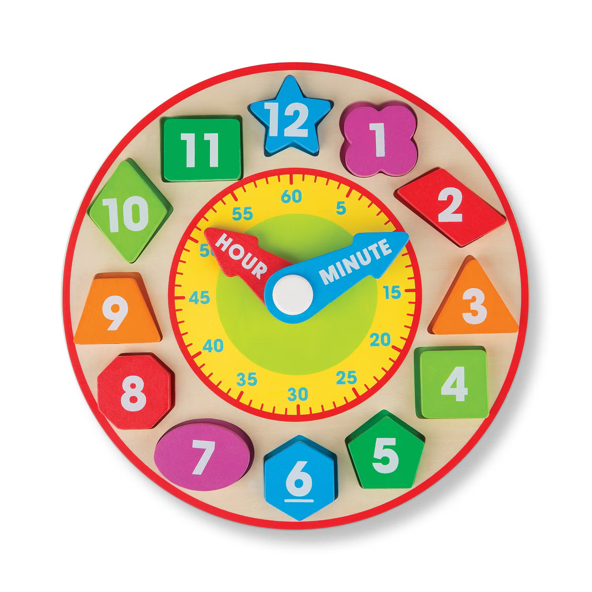 Melissa & Doug Shape Sorting Clock - Wooden Educational Toy | Target