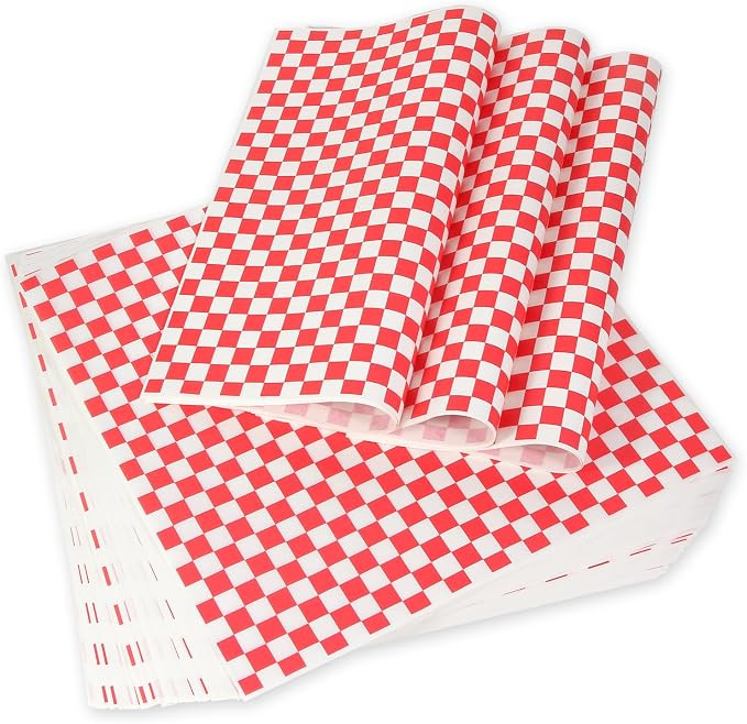 100pcs Deli Paper Sheets 12x12", Premium Food Basket Liners, Grease Resistant Wax Paper Sheets fo... | Amazon (US)