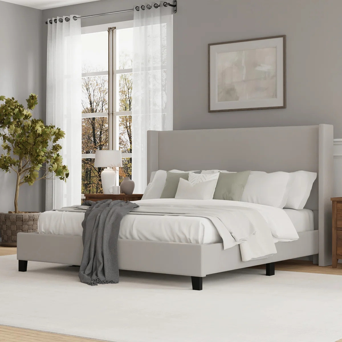 Analissa Upholstered Wingback Bed | Wayfair North America