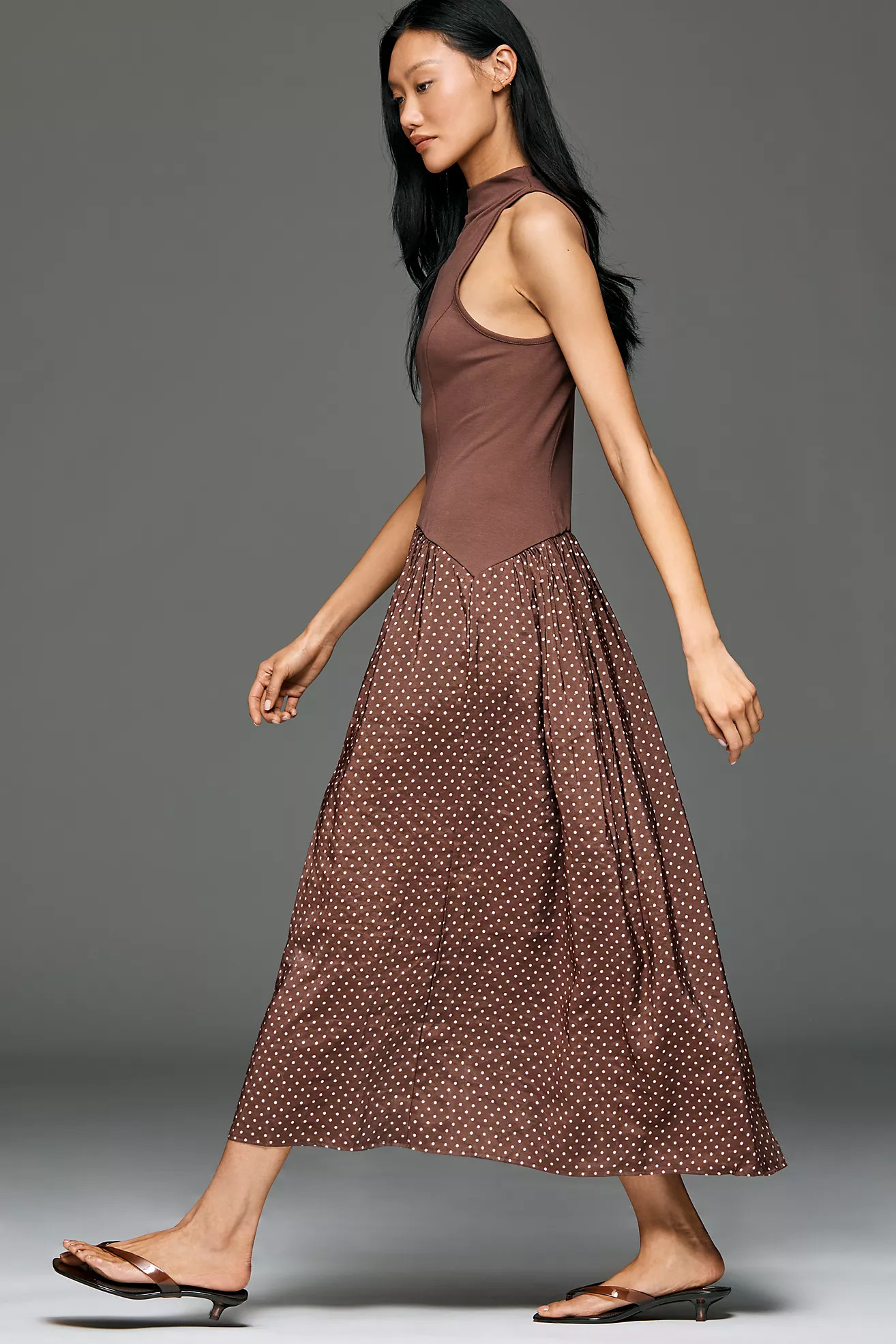 Mariana Drop-Waist Maxi Dress by Maeve | Anthropologie (US)