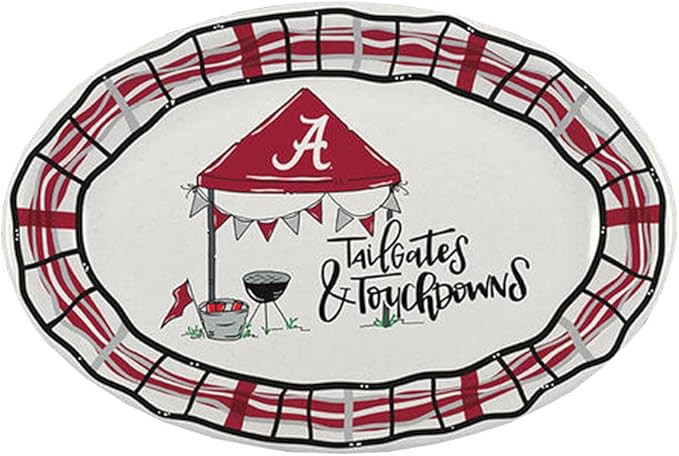 Magnolia Lane University of Alabama Crimson Tide Football Tailgates & Touchdowns BBQ Oval 18x12 P... | Amazon (US)