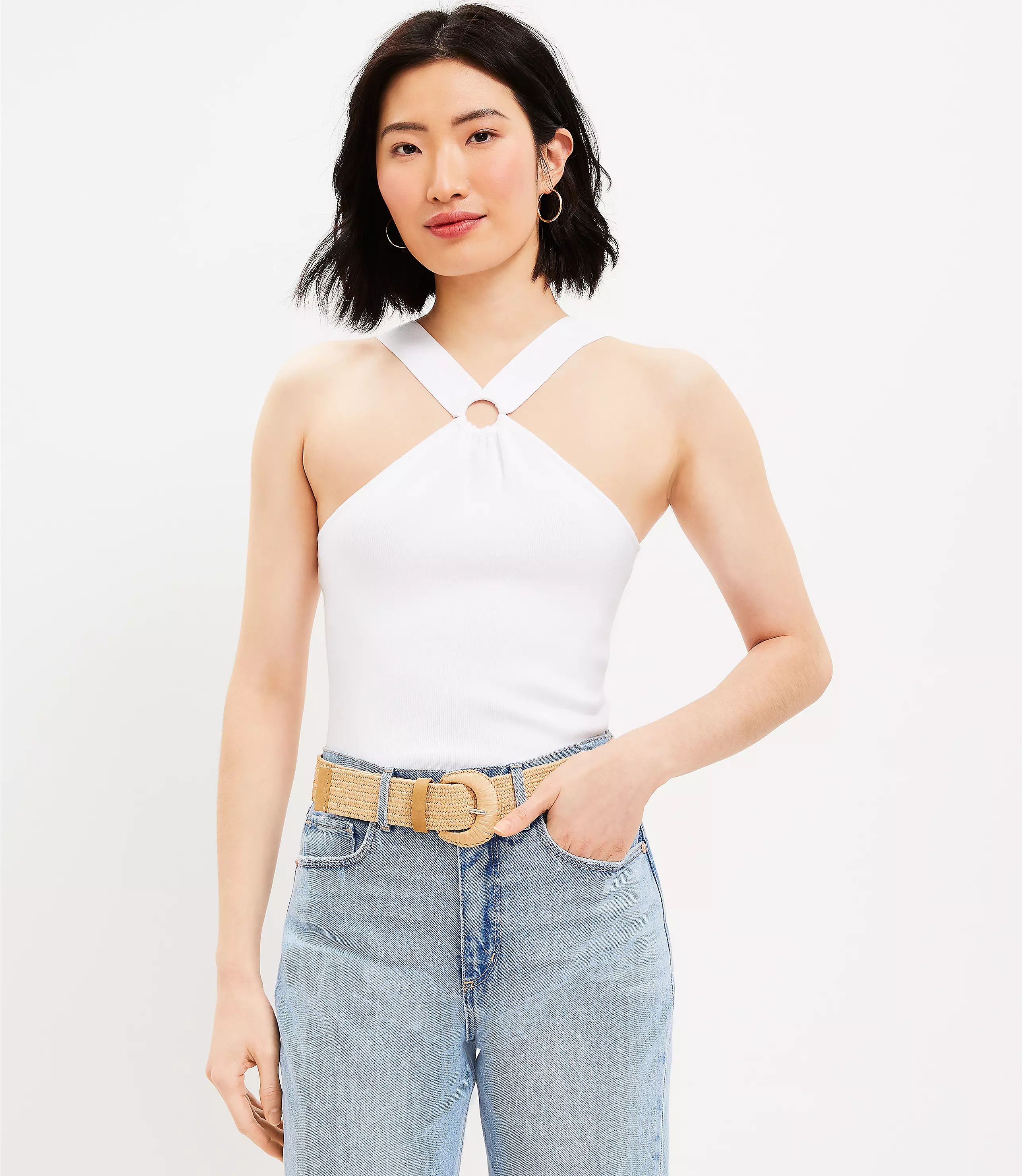 Ring Halter Sweater | LOFT