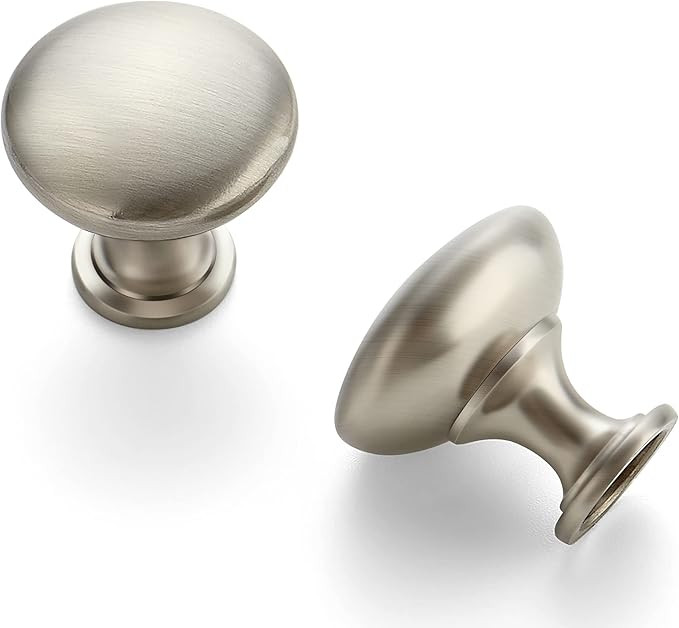 Ravinte 10 Pack Brushed Nickel Round Zinc Cabinet Knobs for Kitchen Bathroom Closet Dresser Cabin... | Amazon (US)