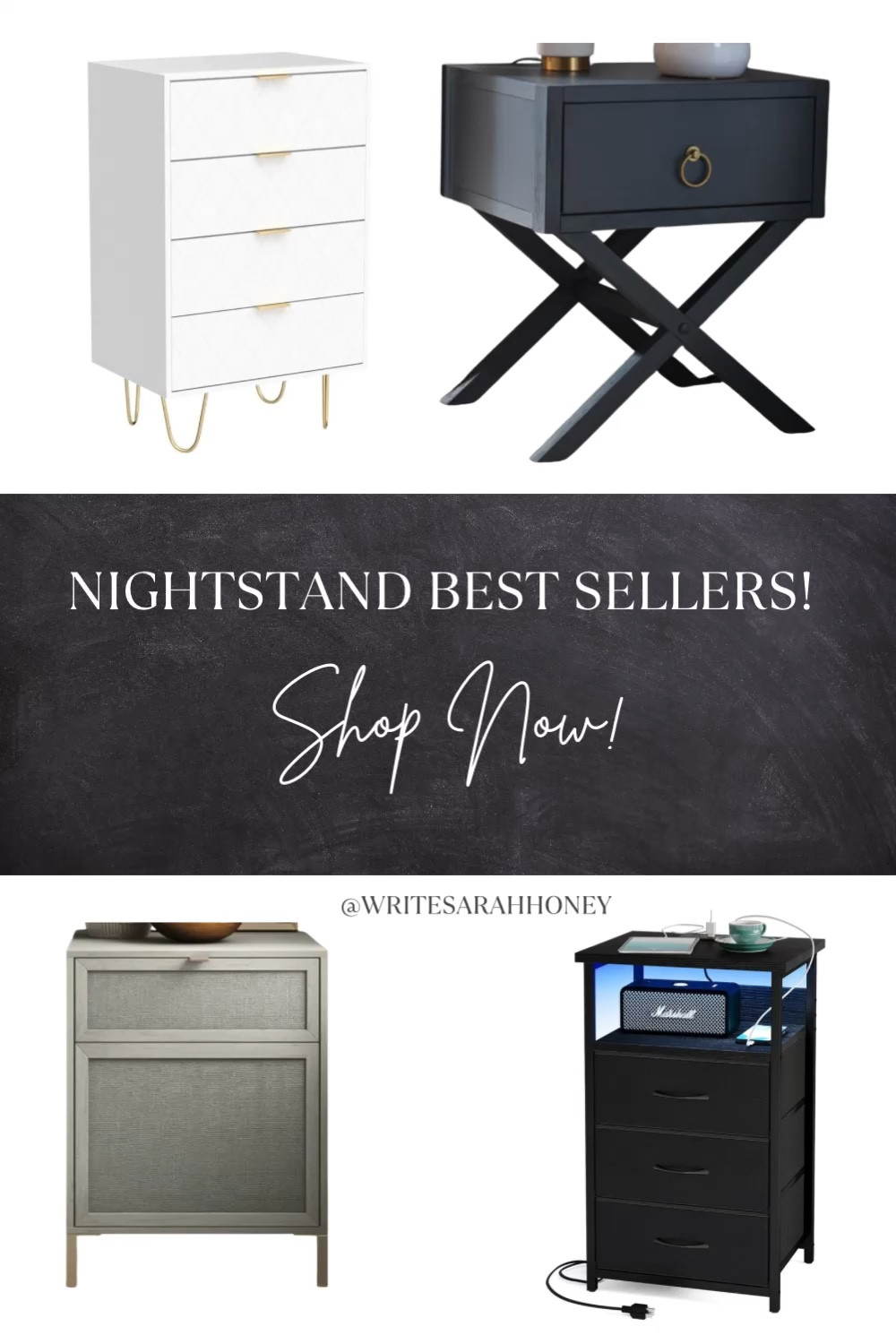 Create Comfort and Simple Beauty with these Nightstands! Add warmth and character to your home. Shop Now! 

#HomeDecor
#InteriorDesign
#HomeStyling
#DecorInspiration
#HomeMakeover
#CozyHome
#HomeTrends
#LivingBeautifully
#InteriorGoals
#DesignYourSpace
#DecorIdeas
#HomeVibes
#ModernHome
#DecorLovers
#StylishLiving


#LTKHome #LTKFamily #LTKSaleAlert