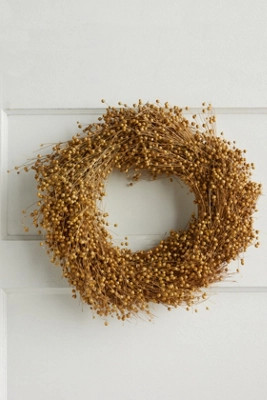 Dried Flax Wreath | Terrain
