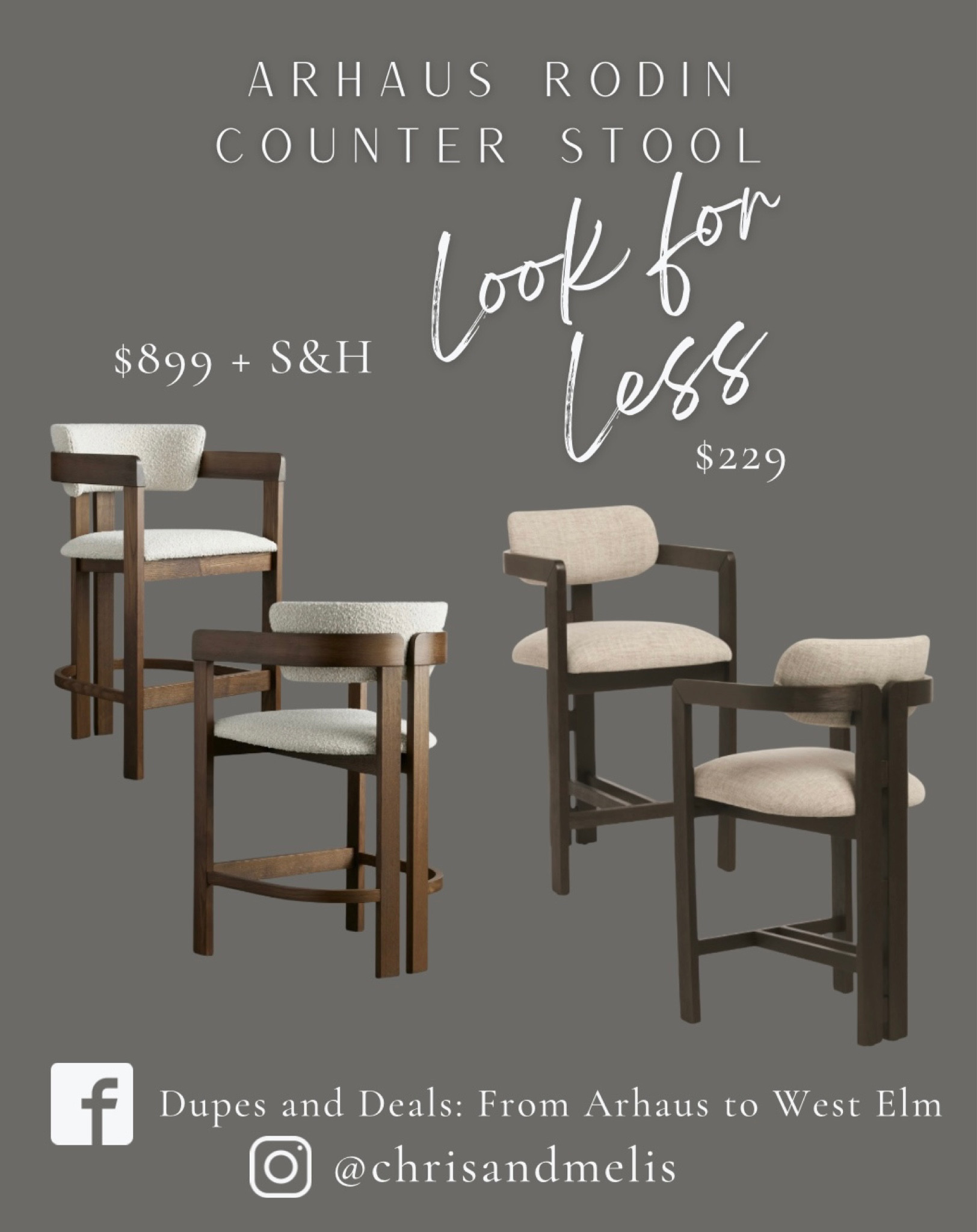 New color release for the Arhaus Rodin Counter Stool look for less! Such a gorgeous brown wood.

#LTKSaleAlert #LTKSummerSales #LTKHome