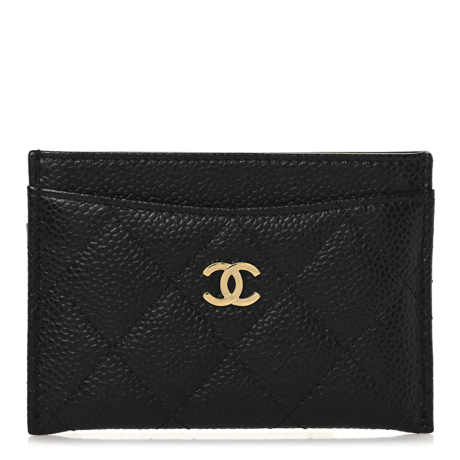 Chanel Caviar Quilted Card Holder Black 1726264 | FASHIONPHILE (US)